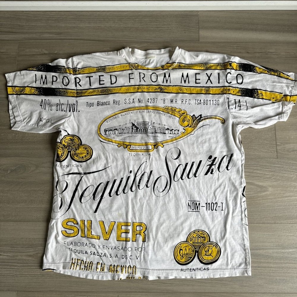 VINTAGE Men’s Sauza Tequila T-shirt - Size Large‎ - Imported From Mexico VTG